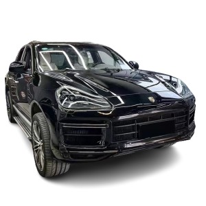 Porsche Cayenne 2008-2010 (957) to 2022 Cayenne Turbo Front Bumper with Matrix Lights Upgrade Body Kit | ToSaver.com