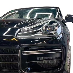 Porsche Cayenne 2008-2010 (957) to 2022 Cayenne Turbo Front Bumper with Matrix Lights Upgrade Body Kit | ToSaver.com