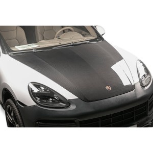 Porsche Cayenne 2011-2014 (958.1) Carbon Fiber Hood Replacement | OE Style Glossy 3K Twill | ToSaver.com