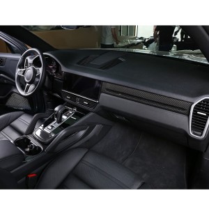 Porsche Cayenne & Cayenne Coupe 2018-2023 (9Y0) Adhesive Carbon Fiber Interior Trim Kit - Free Shipping - ToSaver.com