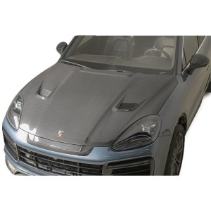 Porsche Cayenne & Cayenne Coupe 2018-2023 (9Y0.1) Mansory Style Full Dry Carbon Fiber Hood - Free Shipping - ToSaver.com
