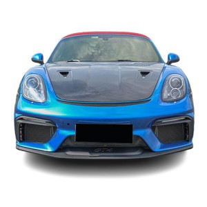 Porsche Cayman & Boxster 2012-2016 (981) GT4 Style Dry Carbon Fiber Hood - Free Shipping - ToSaver.com