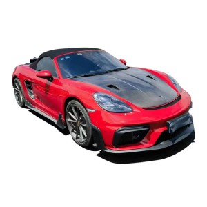 Porsche 718 Cayman & Boxster 2016-2023 (982) GT4 Style Full Dry Carbon Fiber Hood - Free Shipping - ToSaver.com